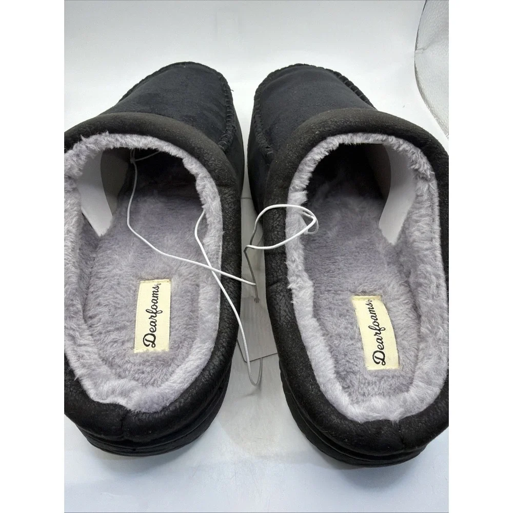 Dearfoams Men's Memory Foam Indoor/Outdoor Slippers Size Large 11-12 NEW